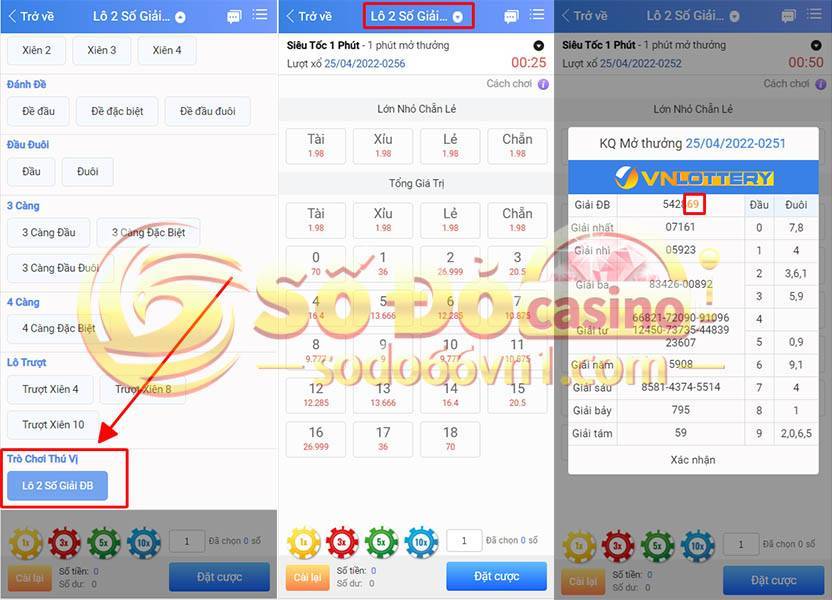 Trò chơi thú vị xổ số siêu tốc nhà cái sodo66